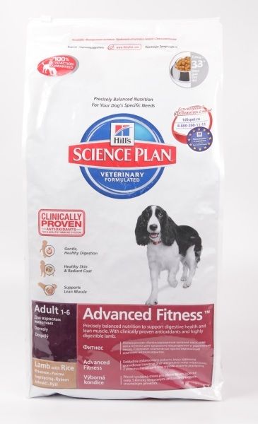 Hill’s Science Plan Canine Adult Advanced Fitness Ягненок и Рис
