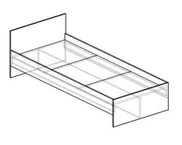 Кровать ИТАЛИ-1  1900-800 /1932*600*932/ анкор темный