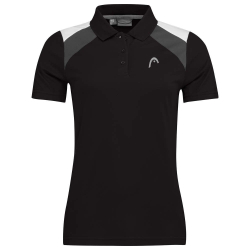 Женское поло Head Club 22 Tech Polo Shirt W - черный