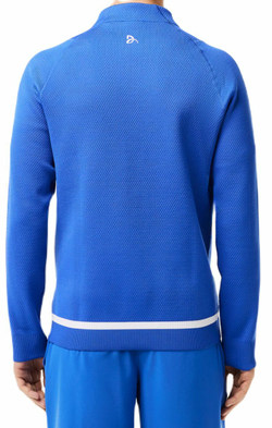Мужская теннисная кофта Lacoste Tennis x Novak Djokovic Sportsuit Jacket - blue