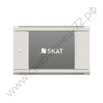 SKAT TB-9W660GF-G Шкаф настенный телекоммуникационный 9U 600х600х500мм, дверь стеклянная