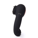 Черное эрекционное кольцо Abe с пультом ДУ (Цвет: черный)