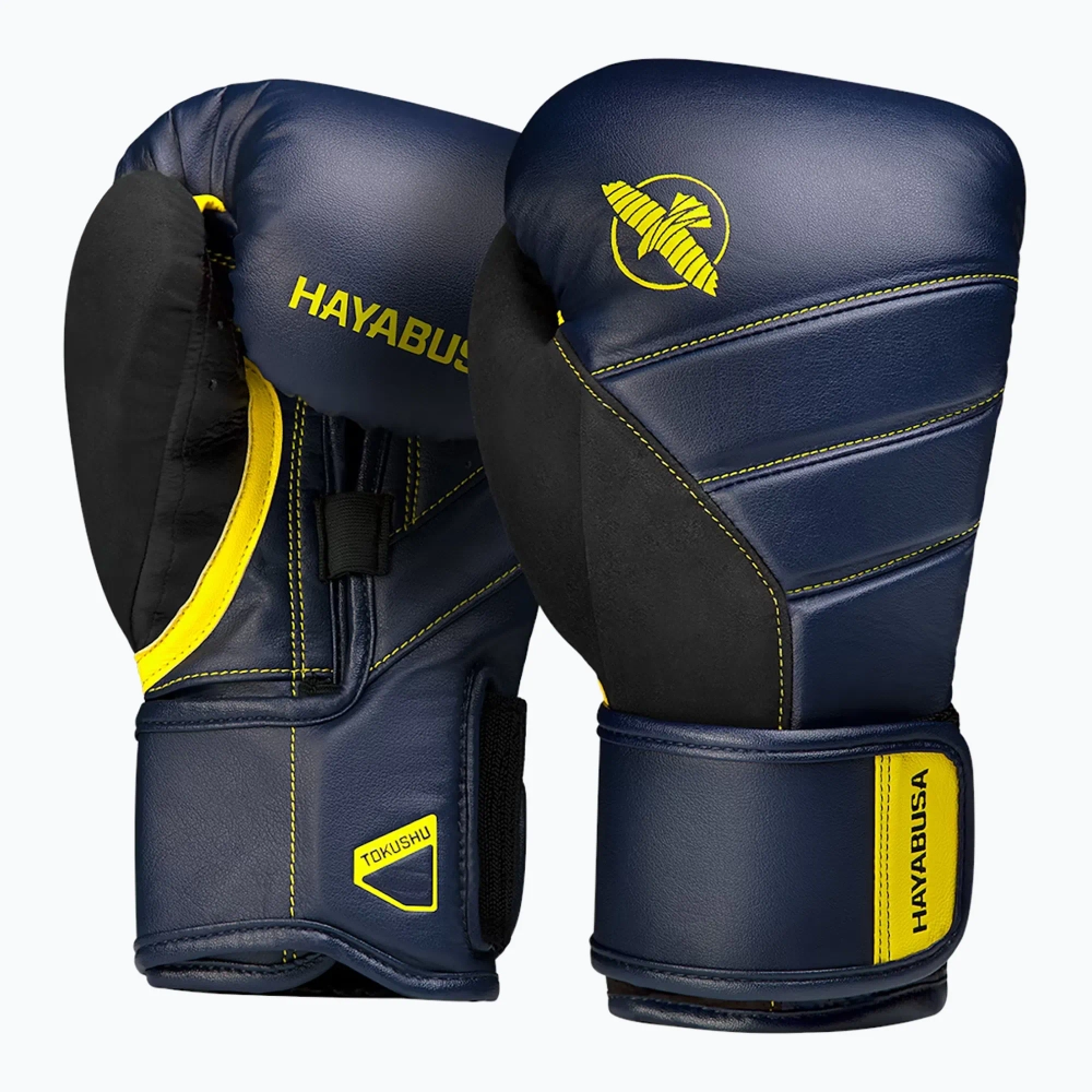 Боксёрские перчатки Hayabusa T3 navy/yellow