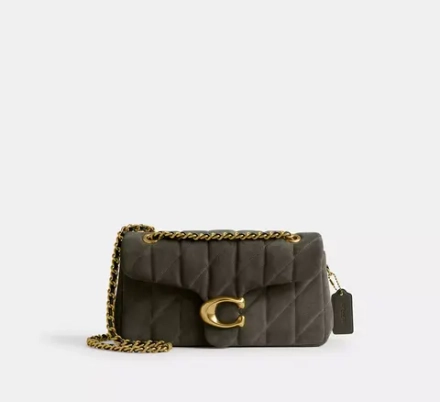 COACH СУМКА ЧЕРЕЗ ПЛЕЧО TABBY 26 С МЯГКОЙ ПОДКЛАДКОЙ, ОЛИВКОВЫЙ