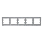 GLOSSA 5-постовая РАМКА, горизонтальная, ПЕРЛАМУТР