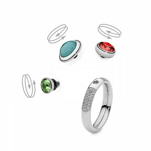 Кольцо - База Qudo  deluxe small silver 18.4 мм 626661 S размер 18,5