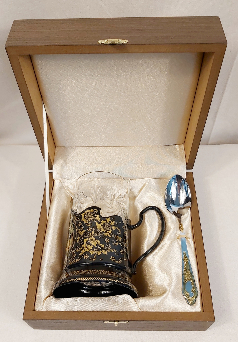 Чайный набор "Аленький цветочек" (Ручная роспись Палех)