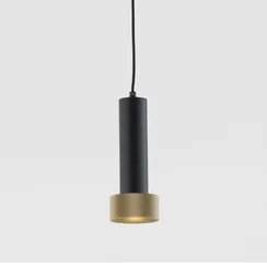 Подвесной светильник Focus черный - золотой