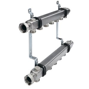 Коллекторные блоки TECE без вентилей в сборе квадратного сечения из нержавеющей стали