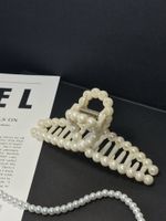 Краб для волос 13 см, жемчужный, MONTE VITA, 457020