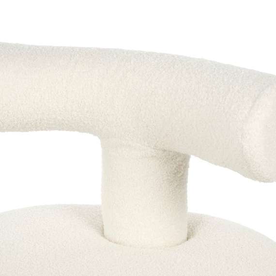 Лаунж-кресло Plump, белое букле