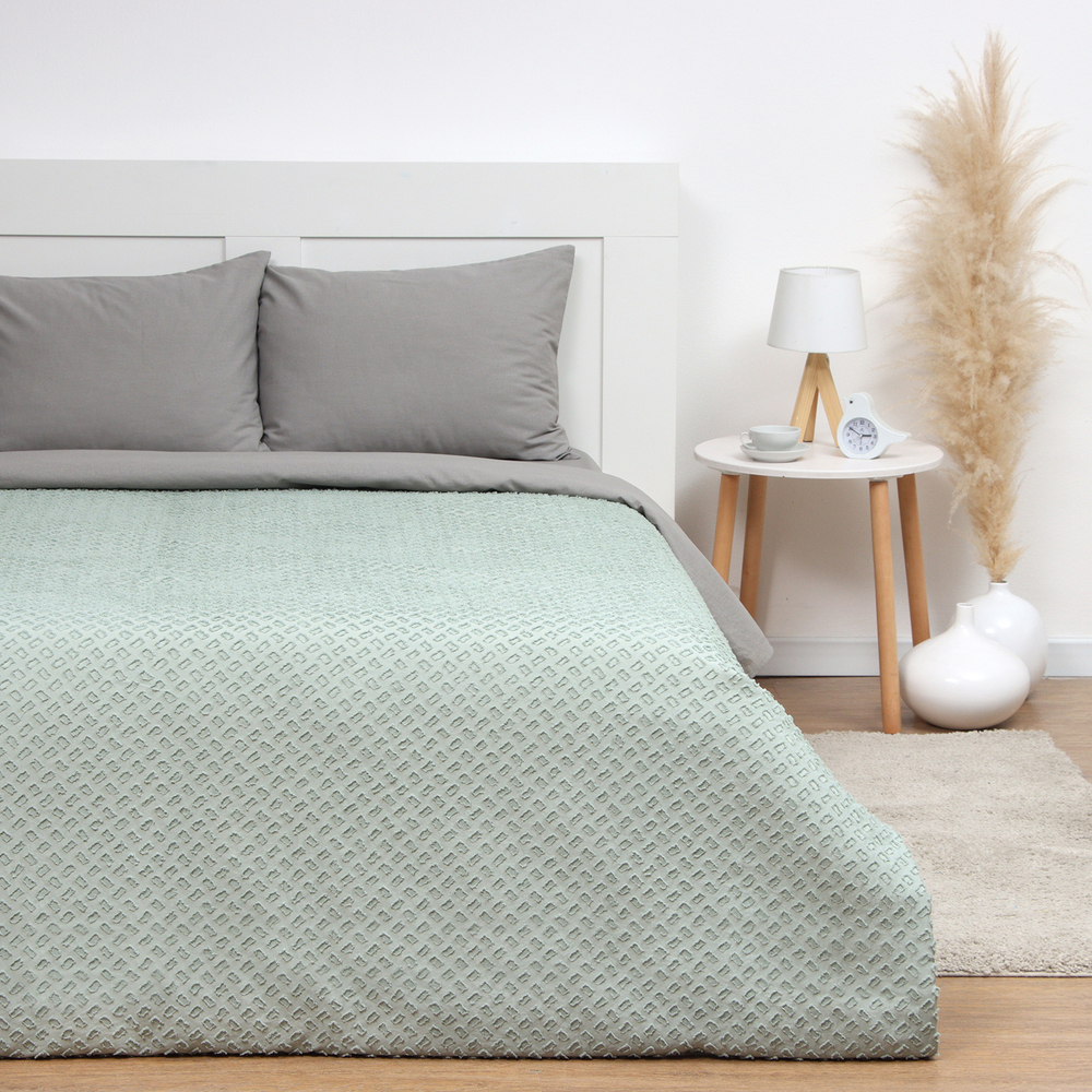 Покрывало  Квадрат цв.зеленый, 200*230±5см, 100% п/э