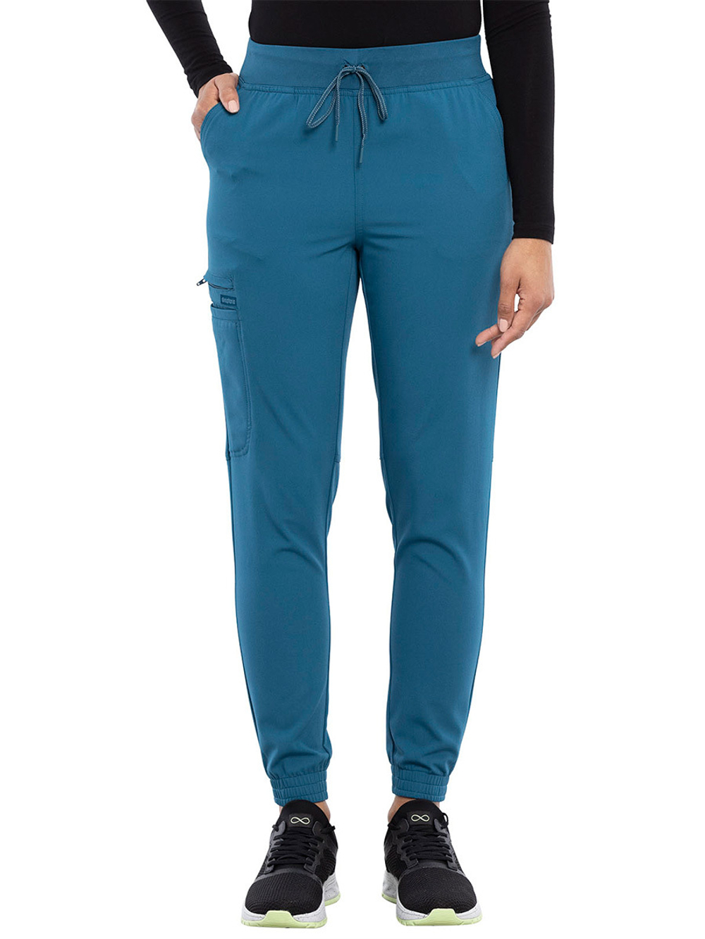 Брюки медицинские женские укороченные Cherokee CK260AP с усиленной резинкой, небесно-голубой, 46