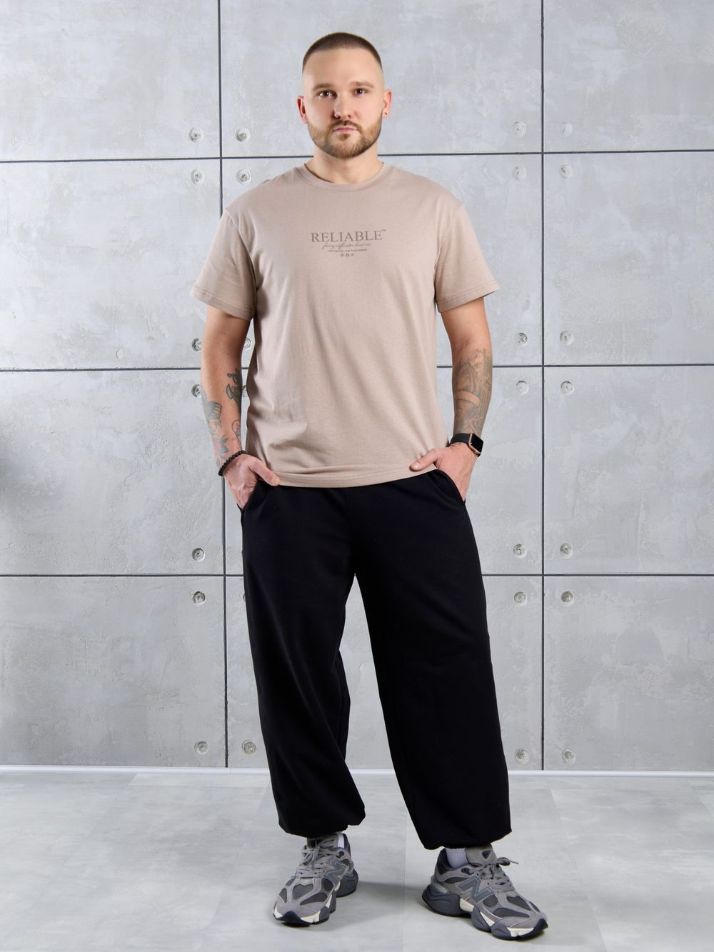 Фуфайка (футболка) мужская Джек-2 Виотекс БЕЖЕВЫЙ