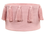 Корзина Lorena Canals Tassels Pink (30 x Ø45 см)