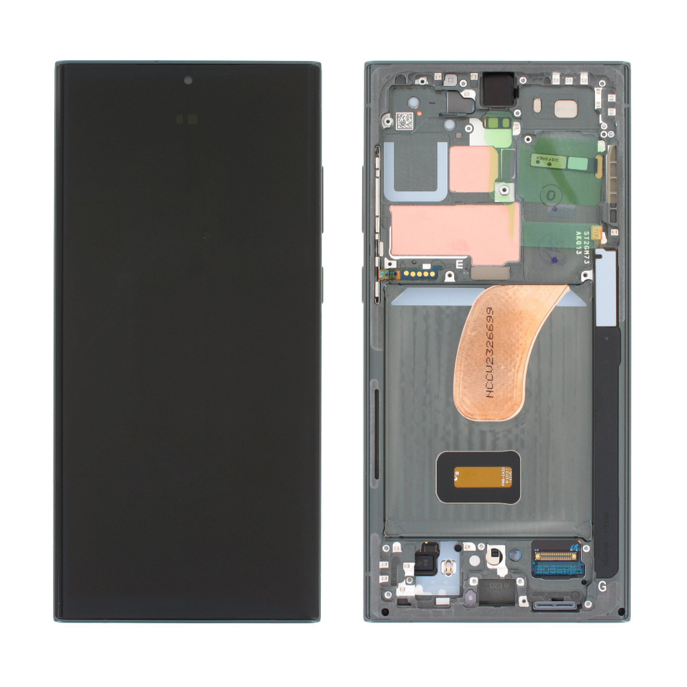 Samsung Galaxy S23 Ultra 5G (SM-S918B) - Дисплейный модуль (экран) в сборе с тачскрином (в рамке) (ORIG-SP)