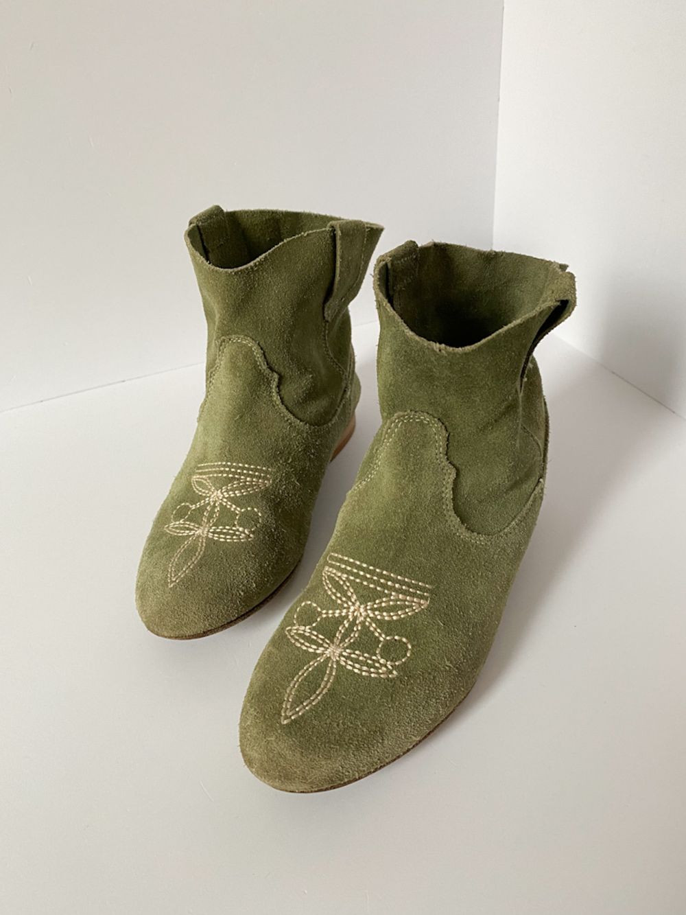 Замшевые сапоги Bonpoint, 27