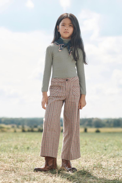 ZARA БРЮКИ В КЛЕТКУ, ПАСТЕЛЬНО-РОЗОВЫЙ