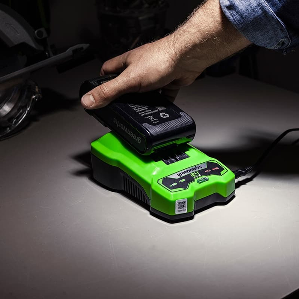 Аккумулятор Greenworks Арт. 2940407, 24V, 4Ач, с двумя USB-C разъемами
