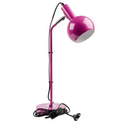 UML-B702 E14 PINK Светильник настольный. 60W. Цоколь Е14. Механический выключатель. Розовый. ТМ Uniel