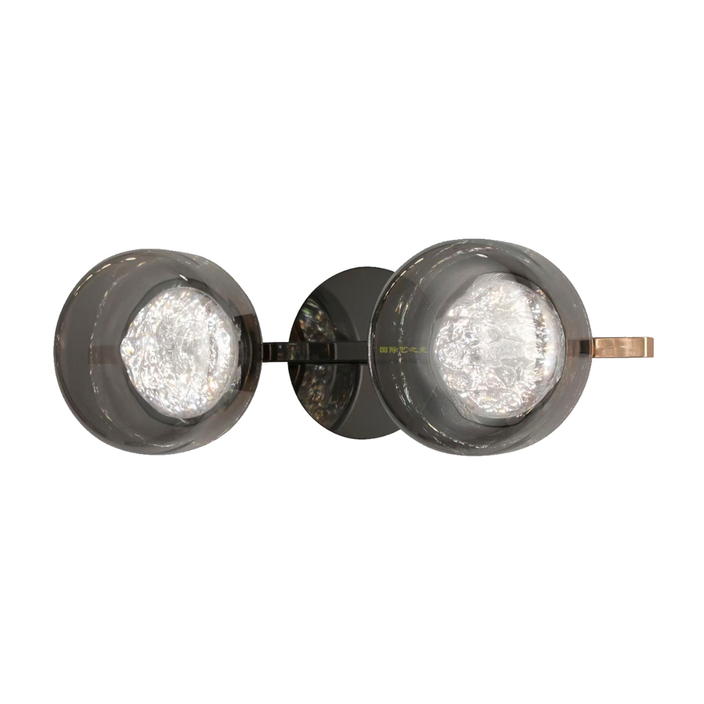 Настенный светильник MT9128-2W black/smoke