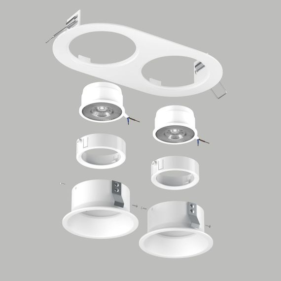 Комплект со светильником Lightstar Domino Round (214656+214606+214606+214006+214006) D6560606WMOD