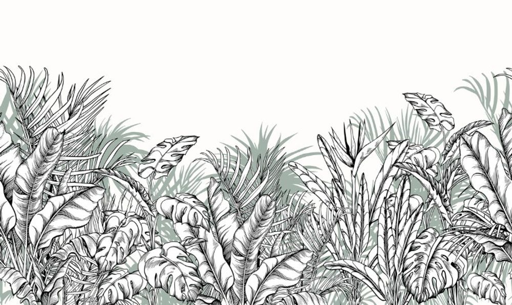 Тропический эскиз 400x250 см