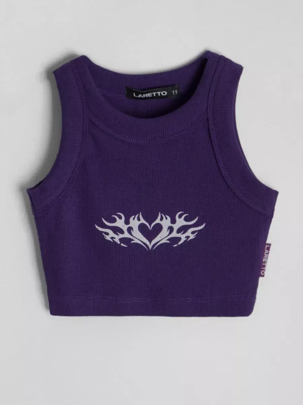 Летний кроп топ трикотажный детский