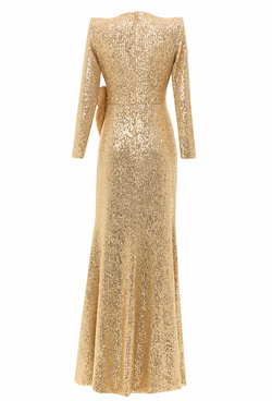 Платье в пол с пайетками 13-01-24 FW