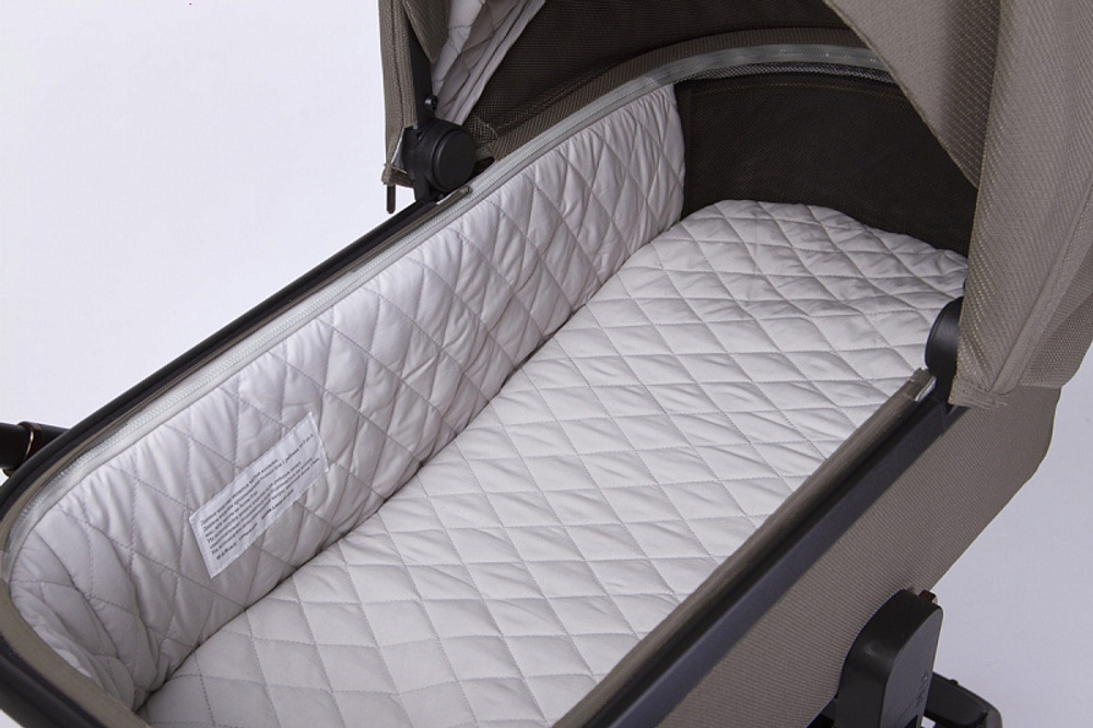 Детская коляска Peppy Monaco 3 в 1 Sandstone (песочный), рама черная