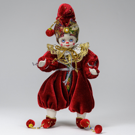 Интерьерная кукла Бархатный клоун