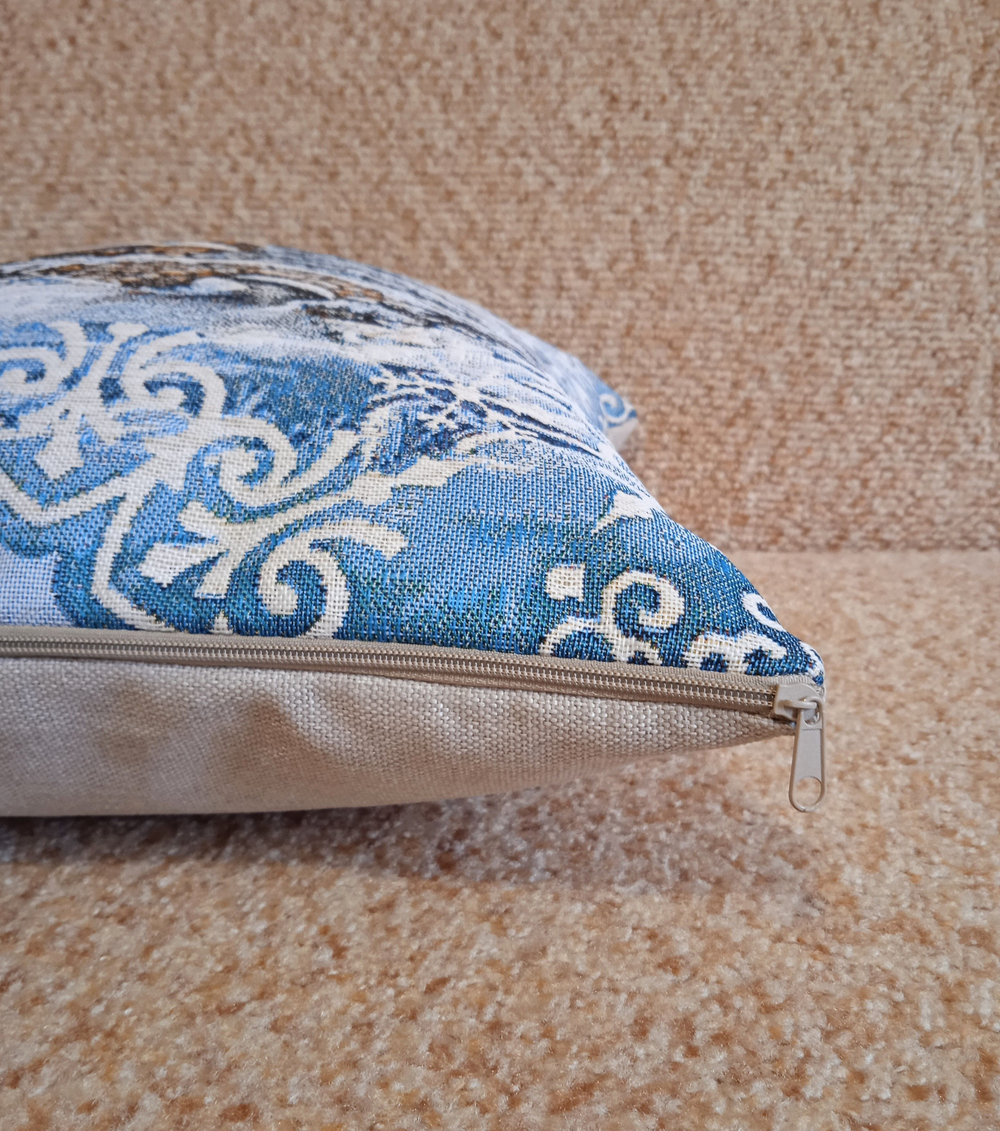 Декоративный гобеленовый чехол для интерьерной подушки Сочельник 38*38