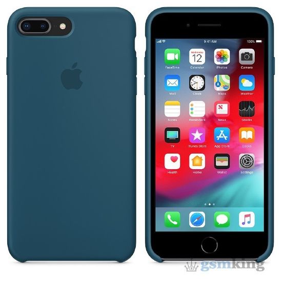 Silicone Case iPhone 8/7 Plus Cosmos Blue «Космический синий»
