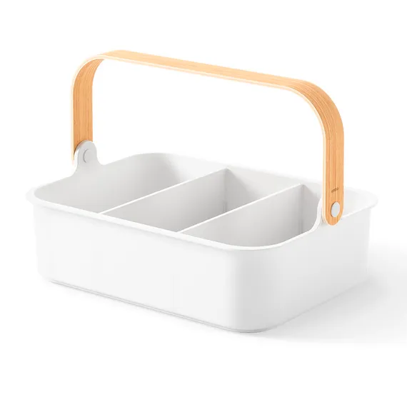 Органайзер bellwood, 35х13 см, белый/натуральное дерево