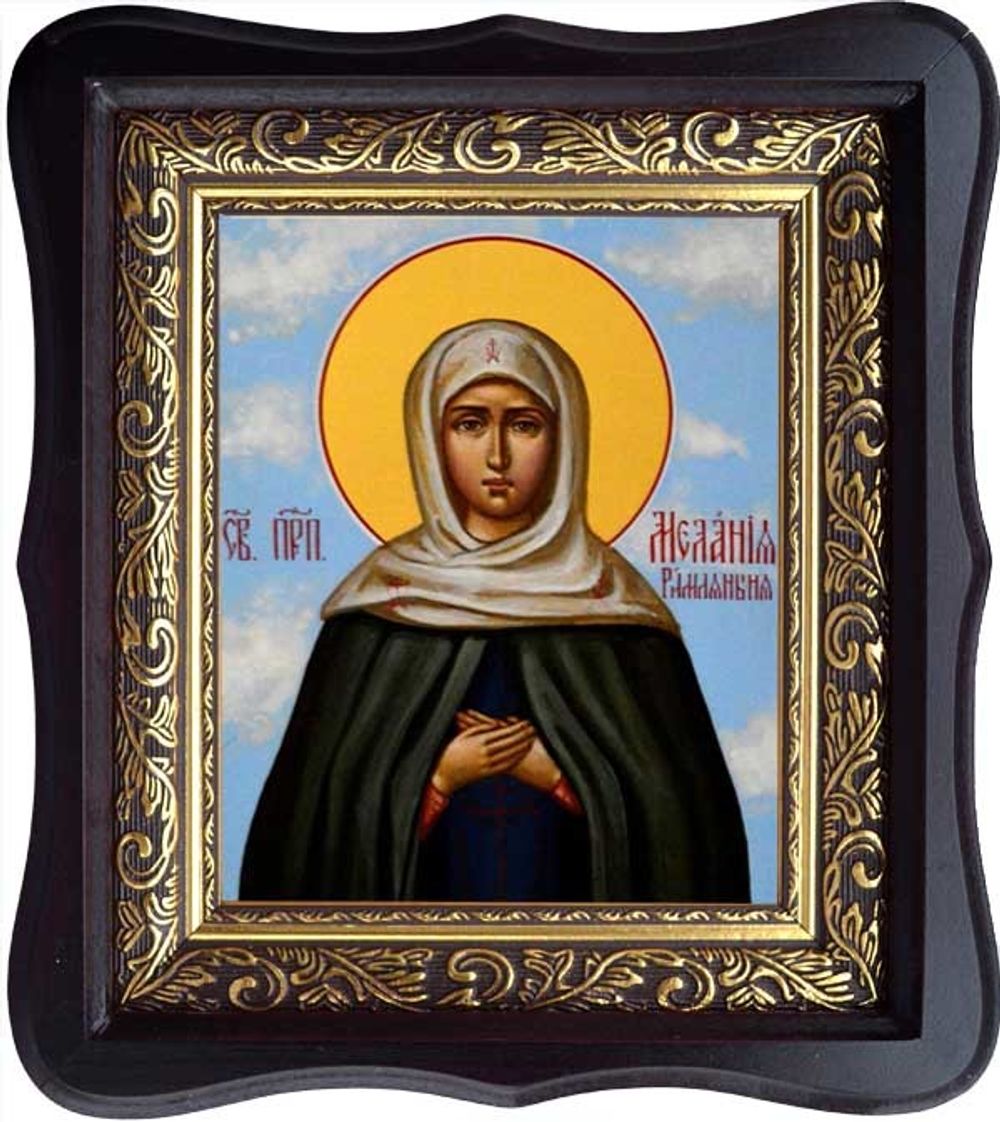 Мелания Римляныня Вифлеемская Преподобная. Икона на холсте в киоте