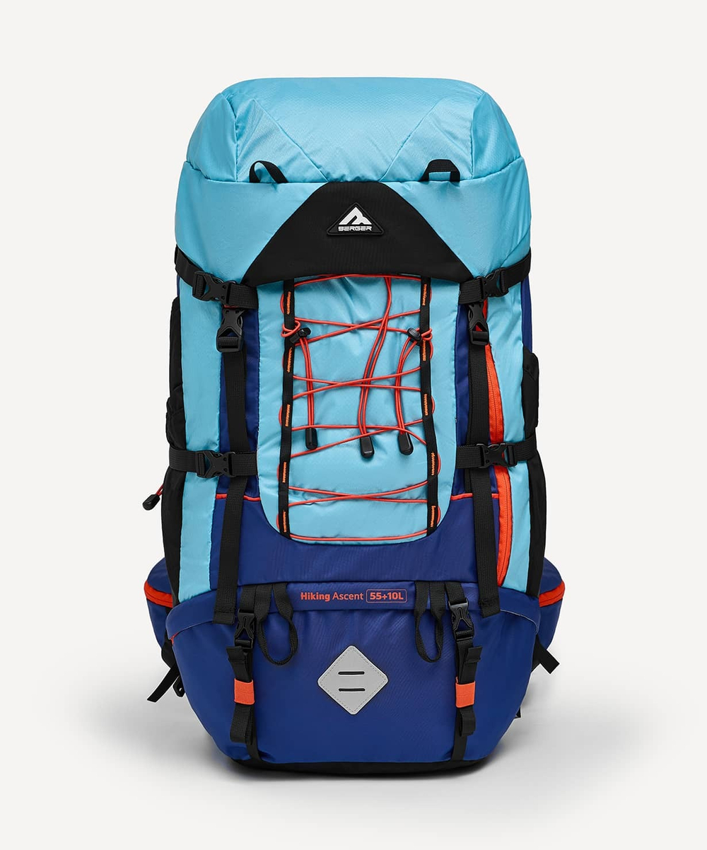 Рюкзак Hiking Ascent, голубой/синий, 55+10 л