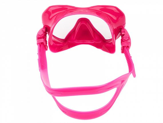 Набор маска+трубка в сумке Sargan Сталкер-Н розовый/черный