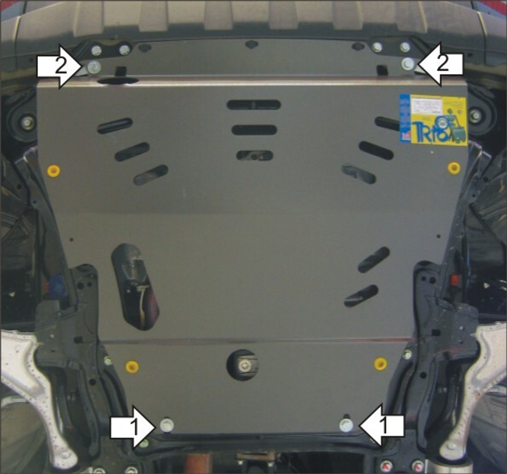 Усиленная защита Motodor картера двигателя, кпп. 3 мм, сталь. для Honda Pilot 2008-2011,Honda Pilot 2011-2015,Acura MDX 2006-2009 арт.10824