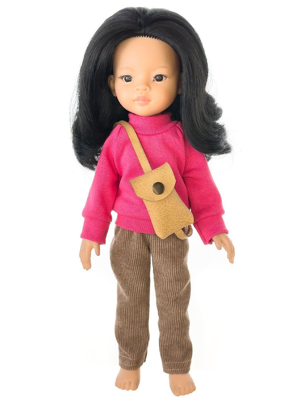 Свитер малина, брюки и сумка для кукол Paola Reina 32 см (1013)