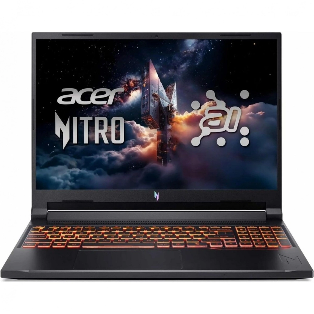 Ноутбук/ ACER Aspire Nitro V16 ANV16-42-R73R 16"(1920x1200 IPS (180Hz) )/AMD Ryzen 7 260(3.8Ghz)/16384Mb/512PCISSDGb/noDVD/Ext:NVIDIA GeForce RTX 5070(8192Mb)/Cam/BT/WiFi/76WHr/war 1y/2.1kg/black/NoOS