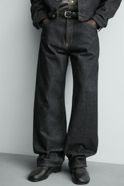 ZARA ДЖИНСЫ СВОБОДНОГО КРОЯ, ИНДИГО