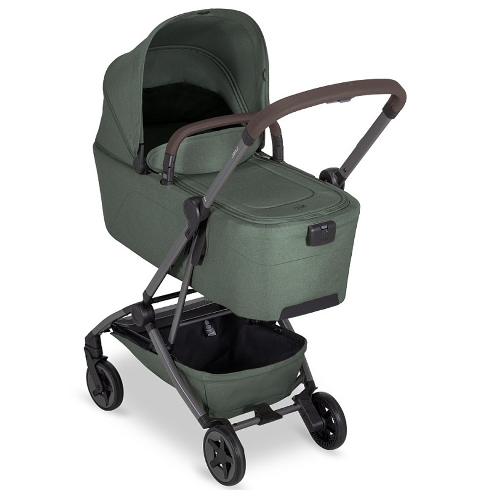 Коляска 2 в 1 Joolz Aer 2 с бампером Forest green/Mid Brown Carbon