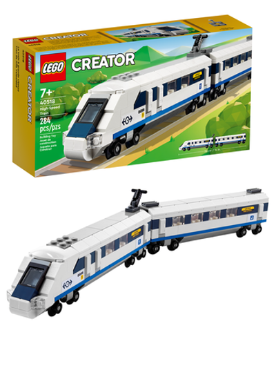 Конструктор Лего креатор 40518 Скоростной поезд | LEGO Creator High-Speed Train пассажирский поезд  284 детали 7+