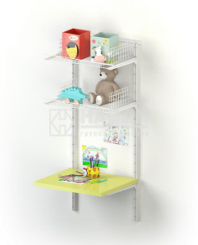 Интерьерное решение для детской 1 Металлик серебристый (серый).