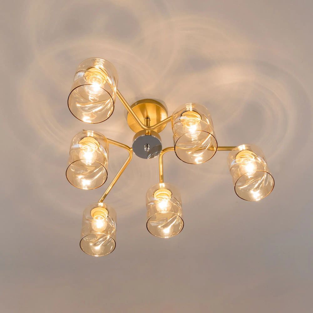 Citilux Клод CL137162 Люстра потолочная Золото