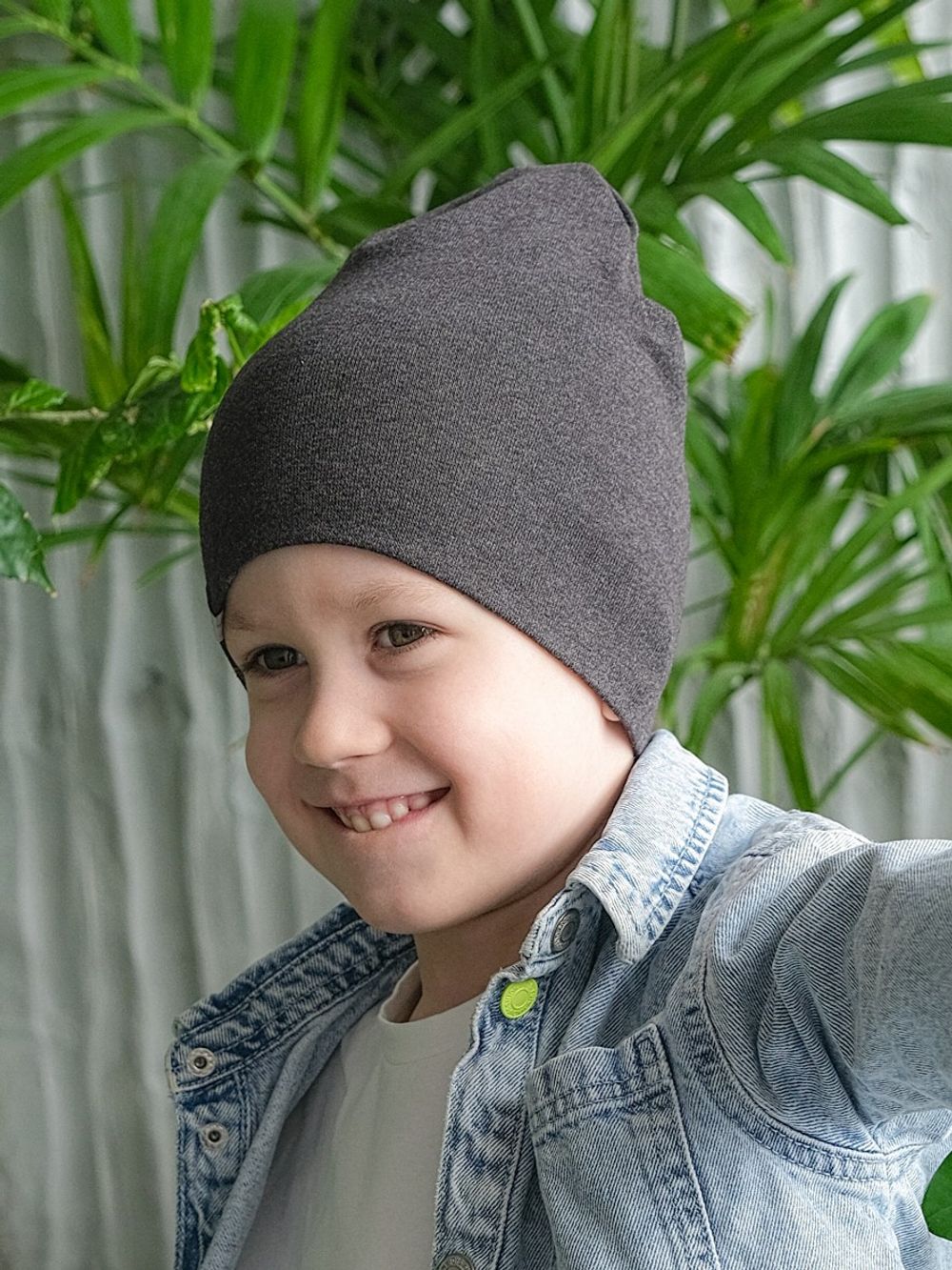 Шапка трикотажная (Антрацит) МОКО