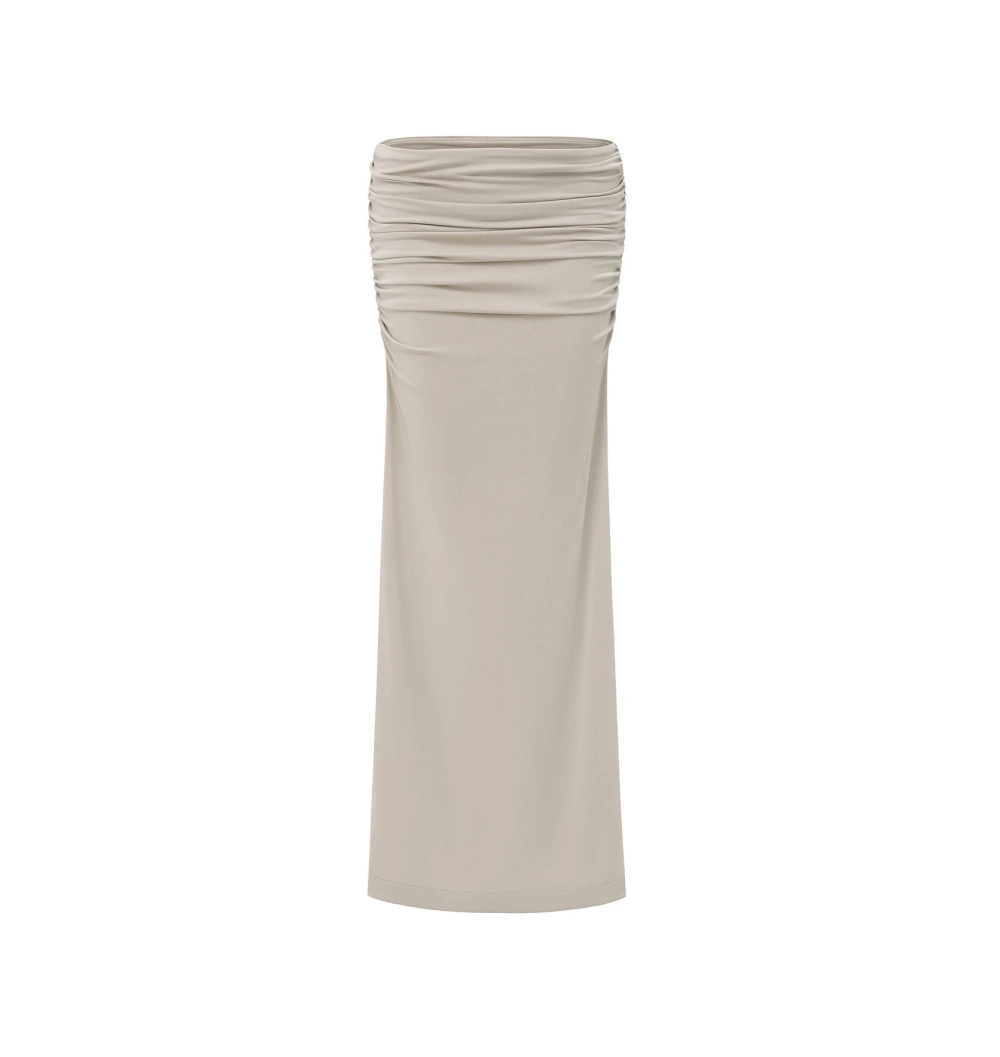 Юбка серая макси