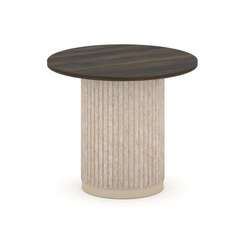 Felto Стол переговорный круглый D=900 PR.C.SPRG-004.D Дуб Мали/Металл Капучино/Крем-брюле 900*900*75