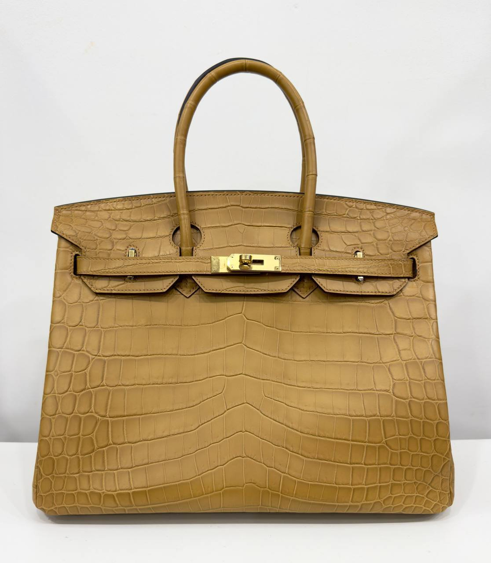 Сумка Hermes из кожи крокодила 35 см, арт. 466224322