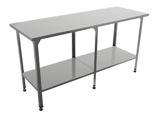 Стол производственный "Профи" СППП , сплошная полка, 2000х600х860 мм, без борта